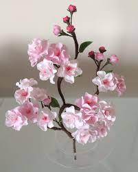 Gum Paste Cherry Blossom Flores De Acucar Flores De Pasta De Acucar Bouquet De Flores