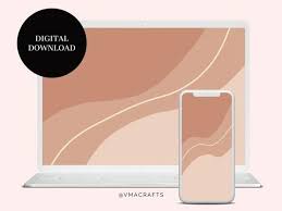 Boho Trendy Abstract Iphone Desktop Wallpaper Instant Etsy In 2021 Iphone Wallpper Desktop Wallpaper Aesthetic Pastel Wallpaper