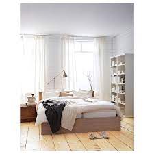 Malm Bed Frame High White Stained Oak Veneer Queen Ikea In 2021 Malm Bed Frame Malm Bed Ikea Malm Bed