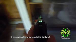 Glow On Gun Sight Glow Paint Application With Results - Youtube