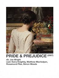 Simple Movie Poster In 2020 Pride Prejudice Movie Iconic Movie Posters Pride And Prejudice