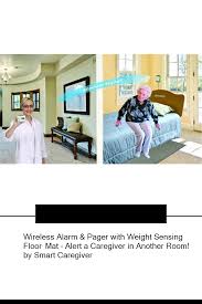 Wireless Alarm Pager With Weight Sensing Floor Mat Alert A Caregiver In Another Room By Smart Caregiver Wireless Alarm Floor Mats Flooring