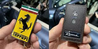 Its signature italian styling offers a contemporary take on the carefree, joyous lifestyle that came to characterise the eternal city. Ferrari Roma Supercar Key Is Just A Big Ferrari Badge
