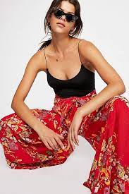 Fp One Aloha Printed Wide Leg Pants Printed Wide Leg Pants Wide Leg Pants Stylish Outfits
