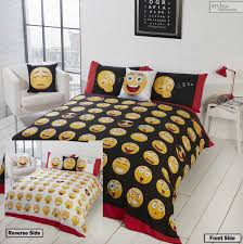 Most platforms suggest a wooden frame and feature blue or red sheets. 2 Sided Smiley Face Emotion Emoji Icons Reversible Duvet Quilt Cover Bedding Set Ebay
