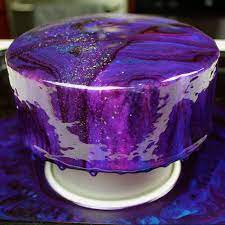 Easy Mirror Glaze 5 Ingredient Recipe And Tutorial Recipe Mirror Glaze Cake Recipes Easy Mirror Glaze Recipe Galaxy Cake