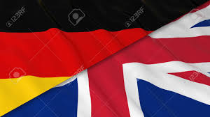 La cruz roja sobre fondo blanco que puede observarse en el centro representa la. Banderas De Alemania Y El Reino Unido Bandera Alemana De Split Y La Ilustracion De La Bandera Britanica 3d Fotos Retratos Imagenes Y Fotografia De Archivo Libres De Derecho Image 58915574