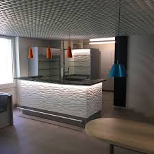 Barverkleidung Mit Beleuchtung Akzentpaneel Wandverkleidung Raumgestaltung Wandgestaltung