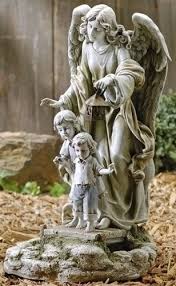 Guardian Angel With Solar Light Lantern 20 5