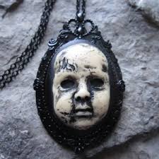 Macabre Pin/ Baby in Jar Jewelry/scary Pin/horror Brooch