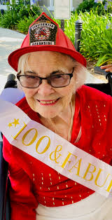 I want to turn 100 again!" Today, Fairwinds Ivey Ranch resident, Martha,  was surprised by the Oceanside Fire Department in honor of her 100th  birthday! The fire Captain gave Martha a tour