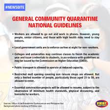 Sectors 1, 2, and 3 can resume work. Yes The Best Dumaguete Newsbite The National Inter Agency Task Force On Emerging Infectious Diseases On Friday Classified Negros Oriental As A Moderate Risk Area Where A General Community Quarantine Must Be Implemented