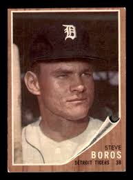 1962 Topps Baseball #62 Steve Boros EX *e2