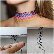 Diy 90 S Tattoo Choker Can T Believe How Easy This Is Diy Choker Diy Choker Necklace Diy Jewlery