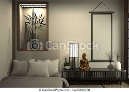 Decor modern japanese style bedroom. Modern Peaceful Bedroom Zen Style Bedroom And Decoration Japanese Style Bedroom Japanese Style 3d Rendering Canstock