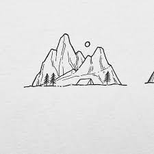 Little Mountain Doodle No 2 Such A Busy Week Ahead Cant Wait For The Easter Break It Looks Like 4 Days Of Hipster Drawings Doodle Illustration Art Drawings