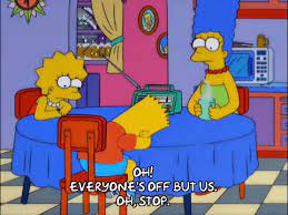 It's not even low self esteem at this point. Bart Sad Gifs Get The Best Gif On Giphy
