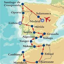Continuamos a évora ciudad declarada patrimonio de la humanidad con sus calles blancas, sus palacios renacentistas y su. Europa Para Dos 2 Espana Portugal Y Marruecos Mapaplus Marruecos Viajar Por Espana Mapa De Espana