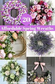 Get Inspiration Here To Make 20 Affordable Spring Wreaths And Garlands Spring Wreath Diy Spring Wreath Spring Diy