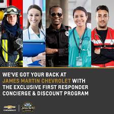 Gm first responder discount id.me. First Responder Discount At James Martin Chevrolet