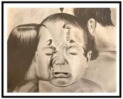 The Voices Of Parents Not To Cover The Voices Of Children Emotional Art Emotional Drawings Deep Art