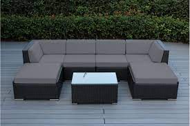 Because we've added more trends and more patterns to deck your patio out in style, we offer free. Outdoor Wicker Patio Furniture 7 Piece Sectional Conversation Set With 2 Ottomans No Assembly