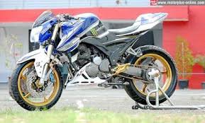 Model ini diklaim paling mudah untuk diaplikasi untuk gaya khas motor trail yang dipadu ban aspal. Foto Modifikasi Motor Yamaha Scorpio Z 225cc 2008