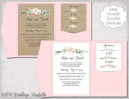 Pocket Einladung Vorlage Diy Pocketfold Von Diyweddingsprintable Pocket Wedding Invitations Wedding Invitation Kits Pocketfold Wedding Invitations Rustic