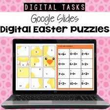 Math classroom kindergarten homeschool curriculum kindergarten readiness kindergarten apples preschool apples homeschooling. Kindergarten Digital Easter Puzzles For Google Classroom Distant Learning