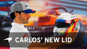 Formula 1 driver for @scuderiaferrari #essereferrari follow me. Carlos Sainz S Special Edition Helmet Spanish Gp Youtube