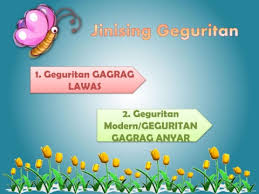 Paugeranipun geguritan gagrag lawas inggih punika: Geguritan