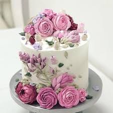 Consider baking 2 different cake flavors so that your guests will have a choice. Birthday Cakes From Amelialinoo Cake Made In The Class In Goiania Go Palette Knife Flowers Relieves That I Love And Flowers In Yesbirthday Home Of Birthday Wishes Inspiration