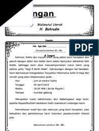 Perhimpunan aman selepas solat isyak diluar perkarangan masjid. Undangan Tahlil Pdf Lukisan