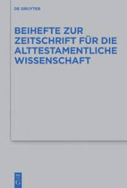 Heinz becker +43 664 23 25 290 becker.heinz@aon.at. Beihefte Zur Zeitschrift Fur Die Alttestamentliche Wissenschaft