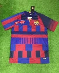 Nike men's football jersey fc barcelona limited jersey size l bnwt 2018 coutinho. Barcelona 2018 19 Top 20th Anniversary Jersey M956 Soccer Shirts Custom Soccer Football Tops