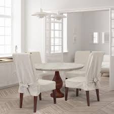 Farmhouse Basketweave Dining Room Chair Slipcover Oatmeal Sure Fit Dining Room Chair Slipcovers Slipcovers For Chairs Dining Room Chair Cushions