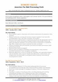 A strong cover letter conveys your qualifications and your passion for the postal service. Pse Mail Processing Clerk Resume Samples Qwikresume
