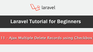 Delete Multiple Data Using Checkbox In Laravel Webslesson