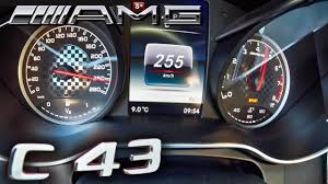Mercedes Amg C43 Acceleration Top Speed 0 255 Km H By Autotopnl Youtube