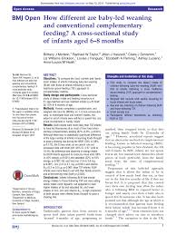 The essential guide—how to introduce solid foods and help your baby to grow up a happy. Pdf How Different Are Baby Led Weaning And Conventional Complementary Feeding A Cross Sectional Study Of Infants Aged 6 8 Months