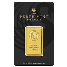 A troy ounce contains 31.1 grams and is the unit of measure used for precious metals, as opposed to the avoirdupois ounce more commonly used in grocery stores that contain only 28.35 grams. Perth Mint 1 Oz Gold Bar Gold Bullion Co