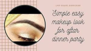 A smoky eye with gray or charcoal shadow is also a good choice for evening makeup. Simple And Easy Aftar Dinner Party Makeup Look Soft And Elegant Eye Makeup Tutorial Youtube
