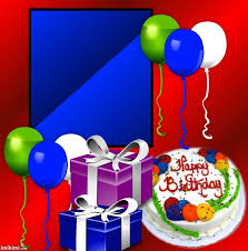 Birthday Cake With Photo Frame For Men Imikimi Com Sharing Creativity Happy Birthday Frame Birthday Frames Birthday