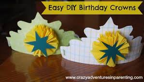 Pdf pattern for felt birthday crown. Diy Birthday Crowns Crazy Adventures In Parenting
