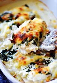 Cheesy Chicken Spinach Bake Recipe Yummly Recipe Chicken Spinach Bake Spinach Bake Spinach Stuffed Chicken