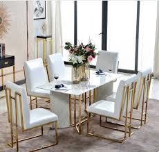 Sillas y mesas de diversos materiales, medidas y combinaciones. Juego De Comedor De Marmol Moderno Con 6 Sillas Buy Comedor Habitacion De Lujo Sala Comedor Conjuntos Product On Alibaba Com