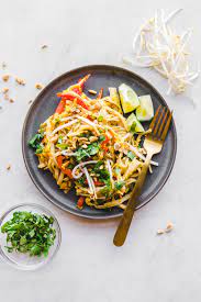 Easy Vegan Pad Thai In 30 Minutes From My Bowl Recipe Vegan Pad Thai Vegan Asian Recipes Vegan Recipes Easy