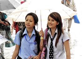 Attending college in the rain