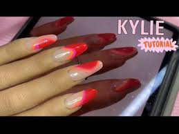 How many followers does kylie jenner have on instagram? Kylie Jenner Inspired Abstract Acrylic Nails Step By Step Tutorial Youtube