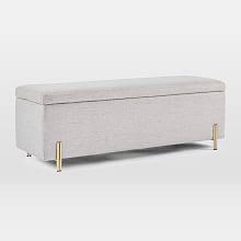 End of the bed storage benches are an excellent way to take care of both or seating and storage needs simultaneously. Modern Bedroom Benches Ottomans West Elm